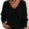 Comfortable V-Neck Winter Sweater – Women’s