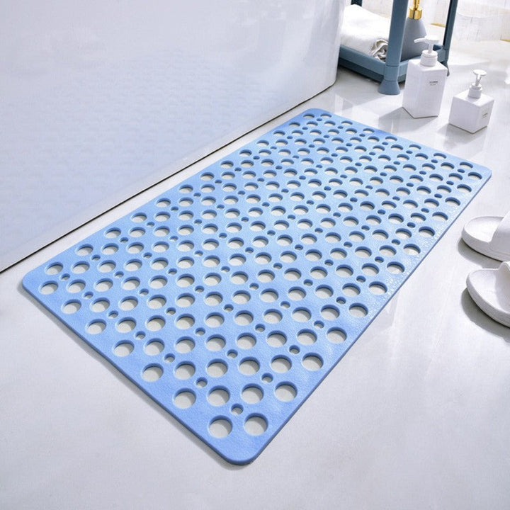 Quick Drain Anti-Slip Shower Mat with Suction Cups for Secure Grip