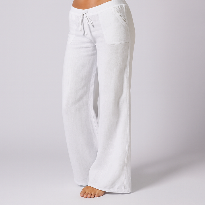 Linen Blend Loose Fit comfortable Trousers