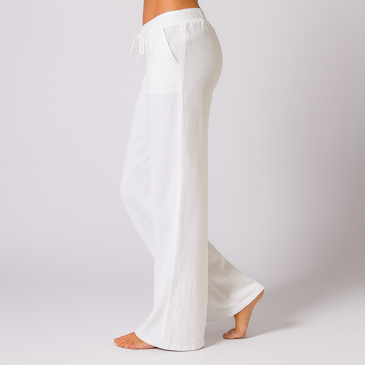 Linen Blend Loose Fit comfortable Trousers