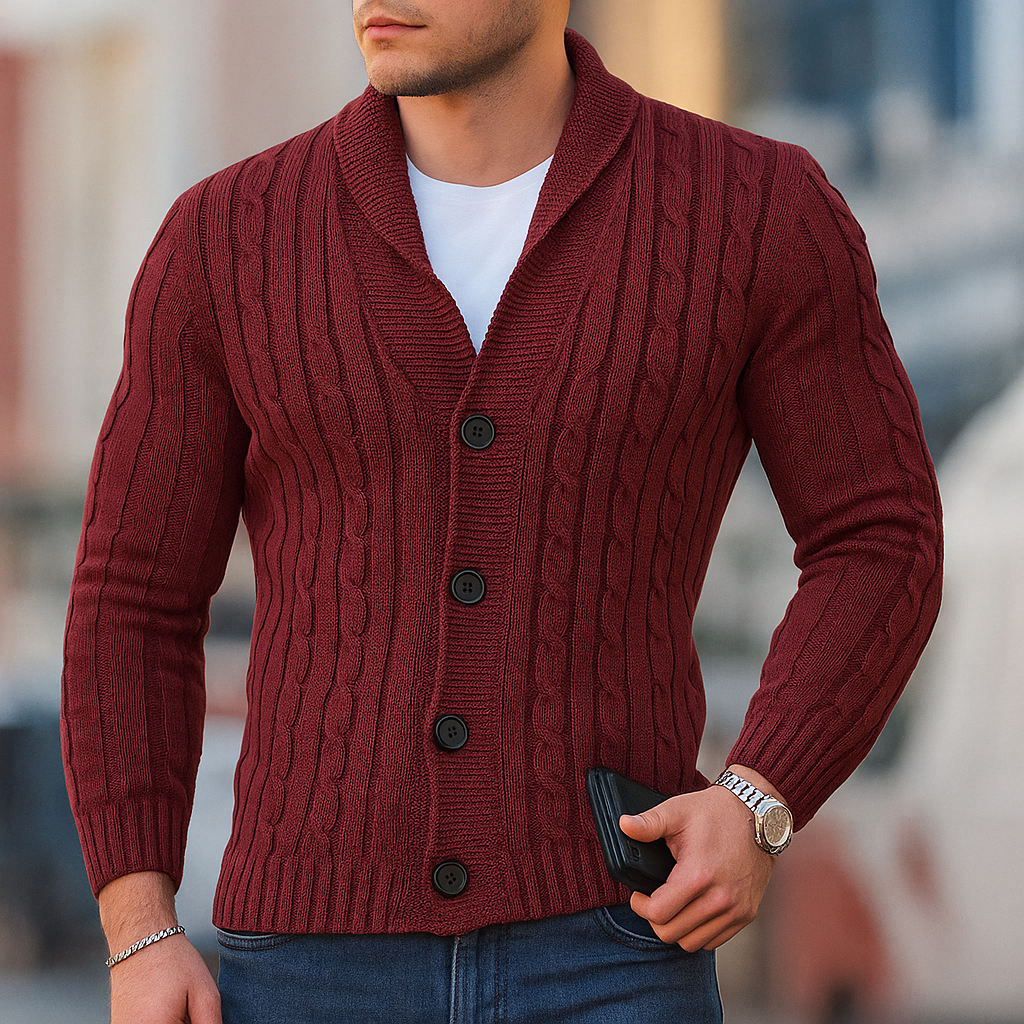 Men’s Warm Knitted Classic Cardigan