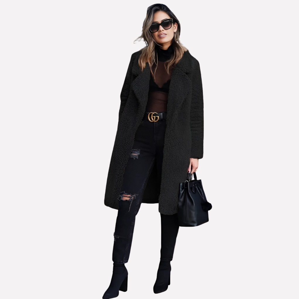 Women’s Long Teddy Coat