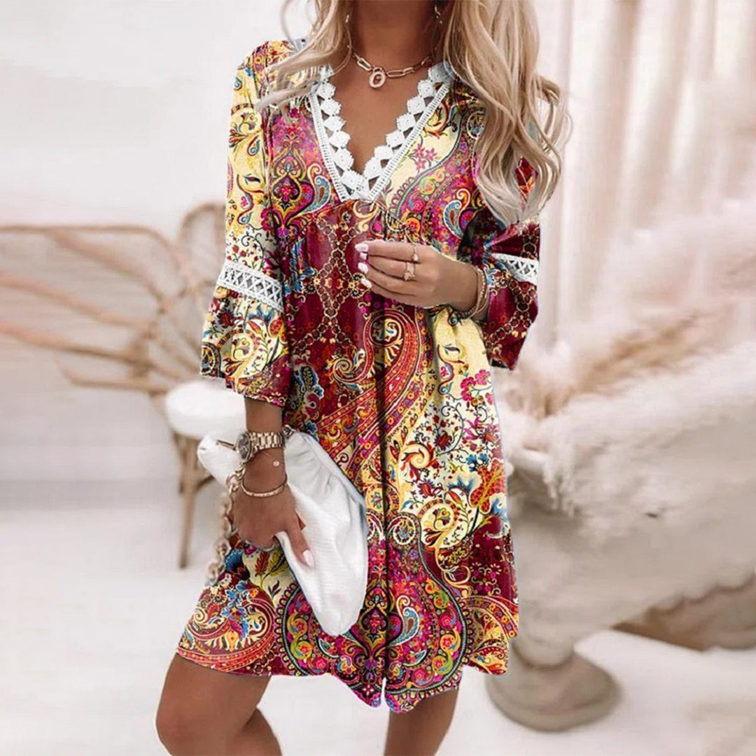Stylish Printed Loose Dress