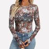 Mesh Sheer Lace Top