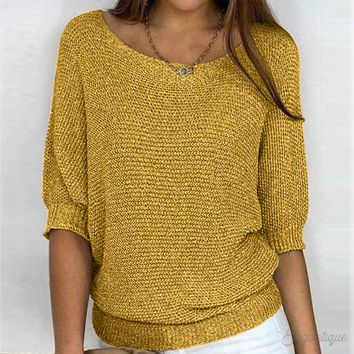 Solid comfortable Women's Oversize Sweater Cozy Simplicity for Effortless Everyday Style