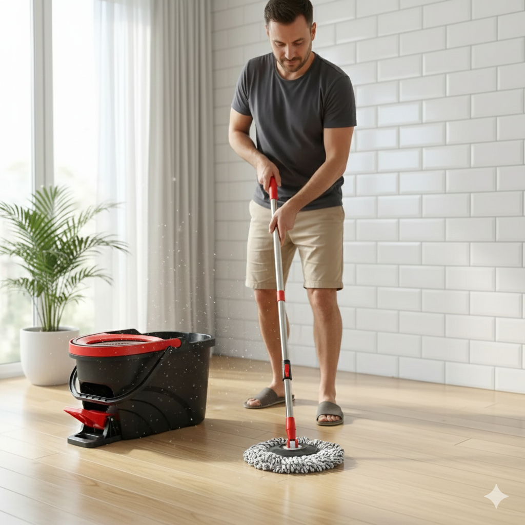 Spin Mop and Bucket Cleaning System