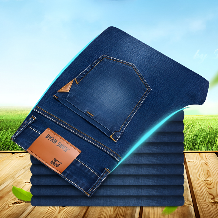 Men's Straight Leg Jeans - Durable Denim