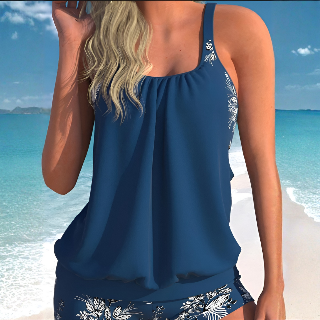 Printed High-Waisted Bikini Set