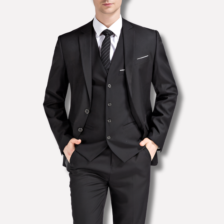 Men’s Black Three Piece Suit