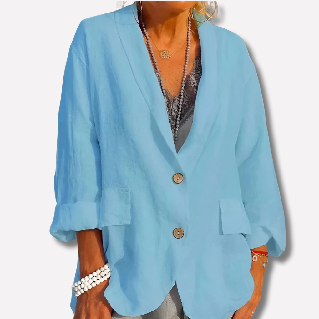 Women’s Relaxed Fit Linen Blazer
