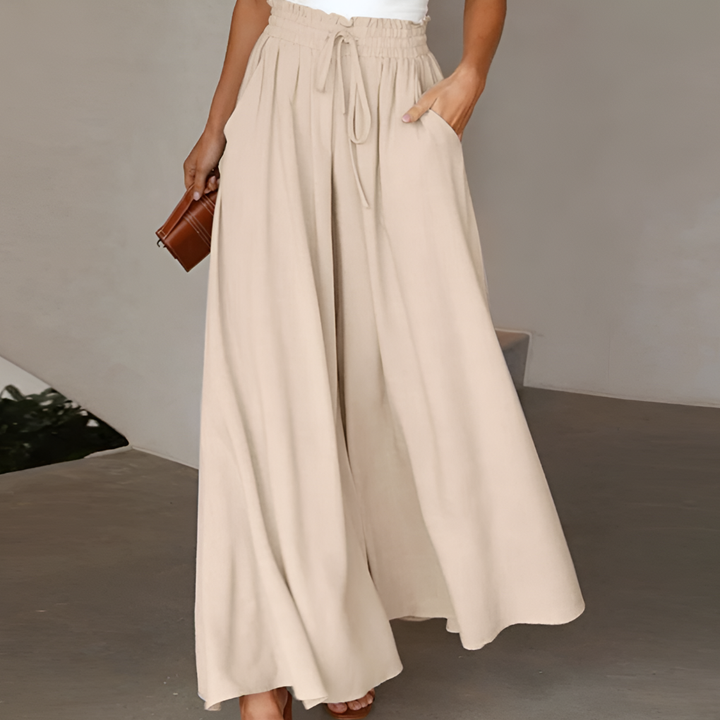 comfortable Summer Skirt Pants with Elastic Waist