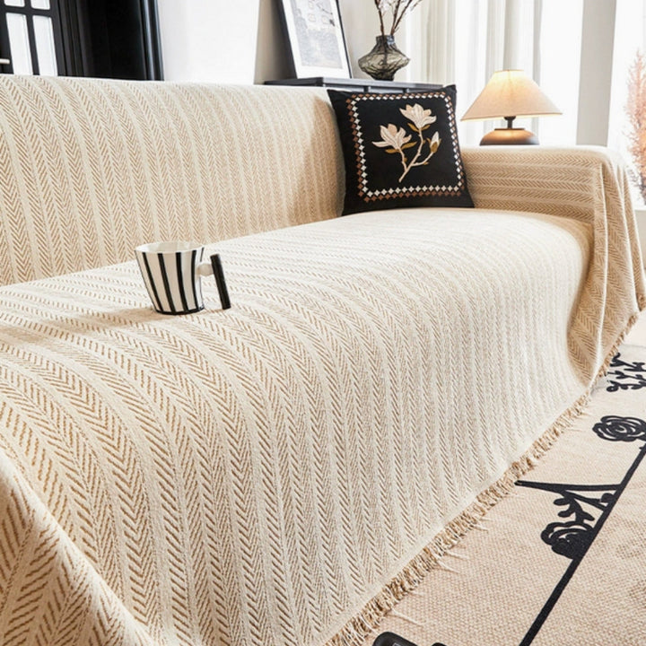 Herringbone Chenille Sofa Cover