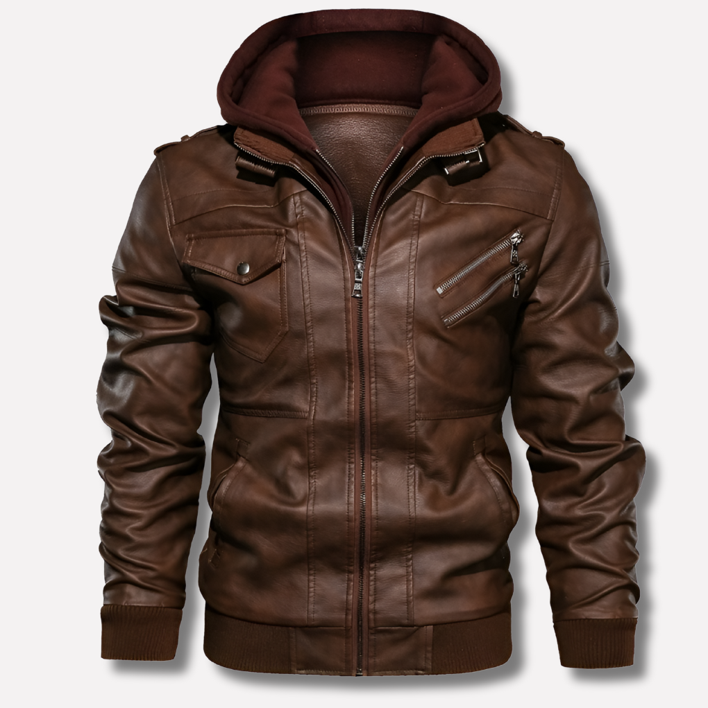 Men’s Hooded Jacket with Multiple Pockets