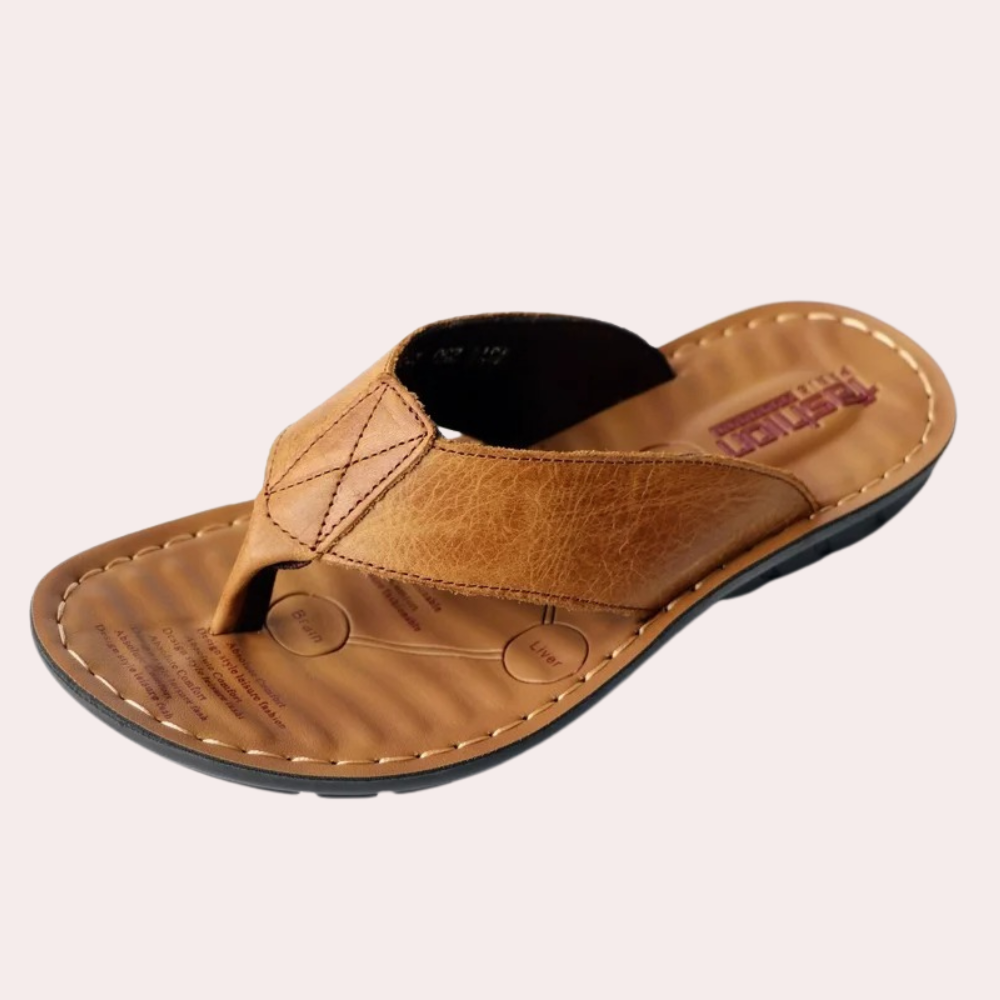 Men’s Leather Casual Slippers