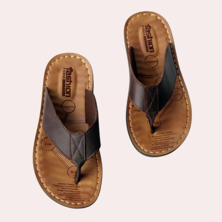 Men’s Leather Casual Slippers