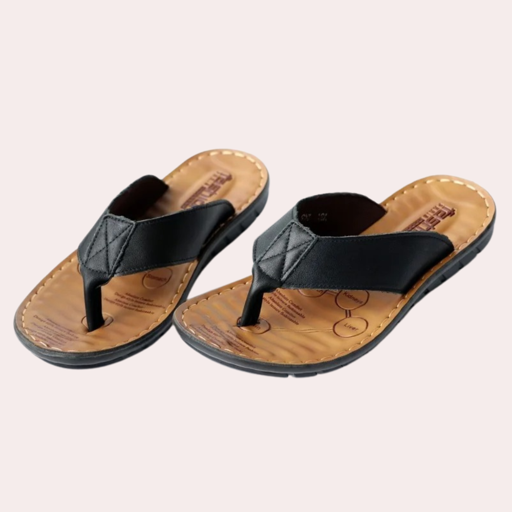 Men’s Leather Casual Slippers