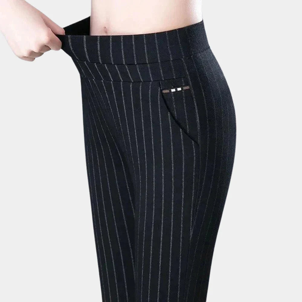 Comfortable High-Waisted Stretch Trousers
