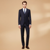 Elegant Men’s 3-Piece Suit with Notch Lapel Blazer and Waistcoat