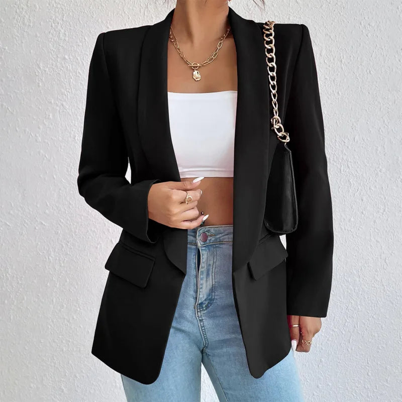 Holly Slim Jacket with Multiple Pockets