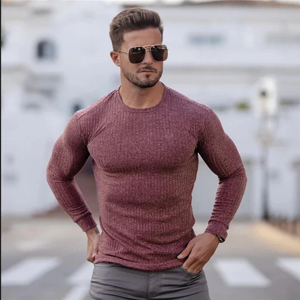 Fine Fine Wool-like Sweater  Elegant Casual Style