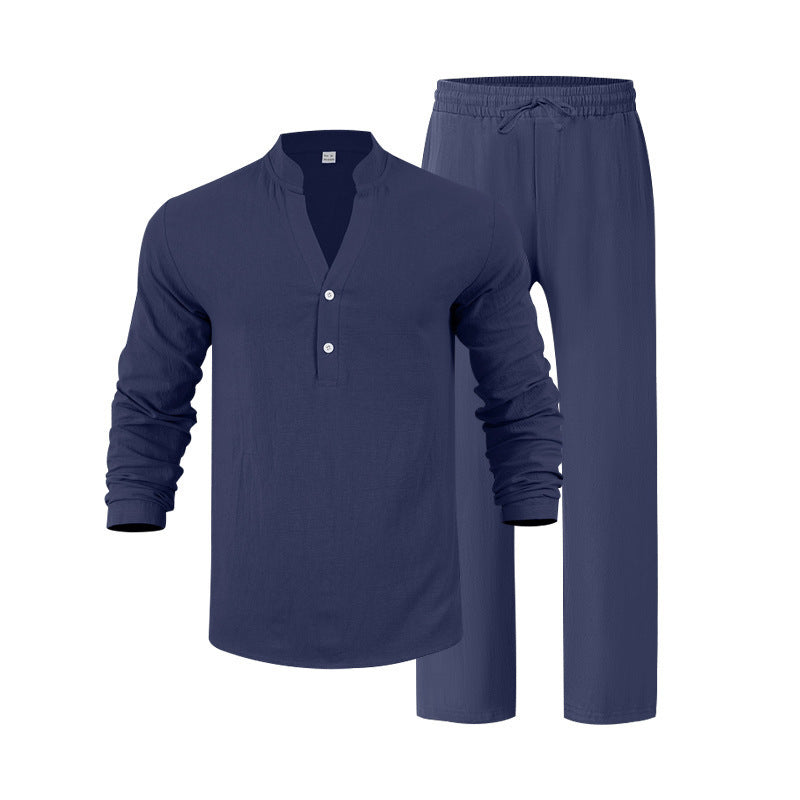 Men's casual long sleeve shirt and jogging suit Chic and Style