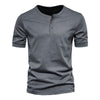 Men's short-sleeve casual shirt with button placket Lune London