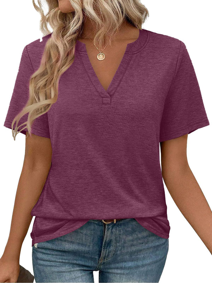 Timeless women's V-neck t-shirt with casual fit Lune London
