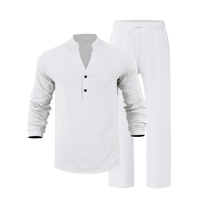 Men's casual long sleeve shirt and jogging suit Chic and Style