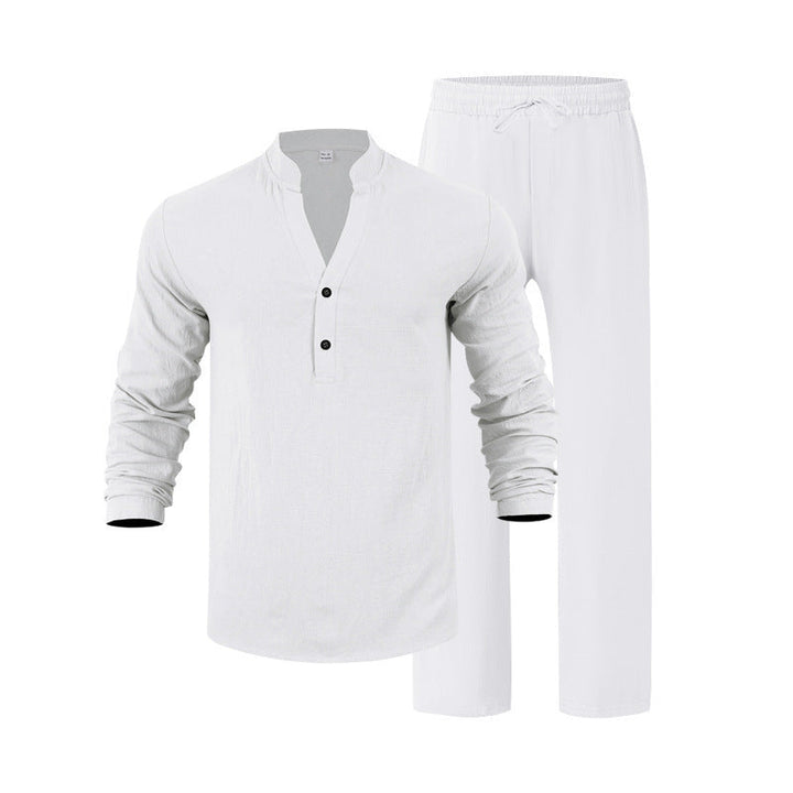 Men's casual long sleeve shirt and jogging suit Chic and Style