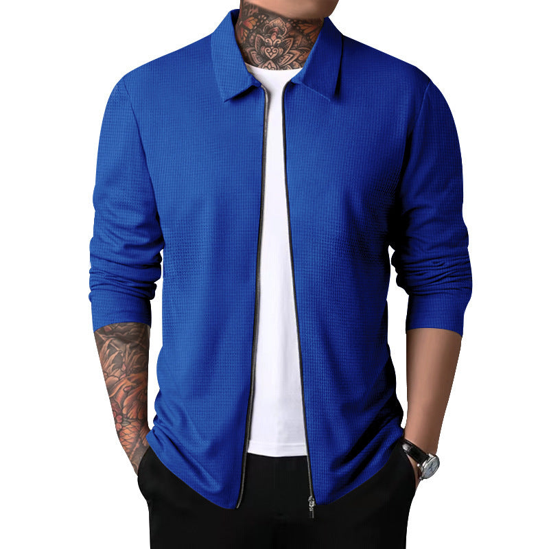 Chic and Style zipped sporty polo shirt for men