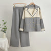 Elegant and comfortable leisure set for women with double row of buttons Lune London