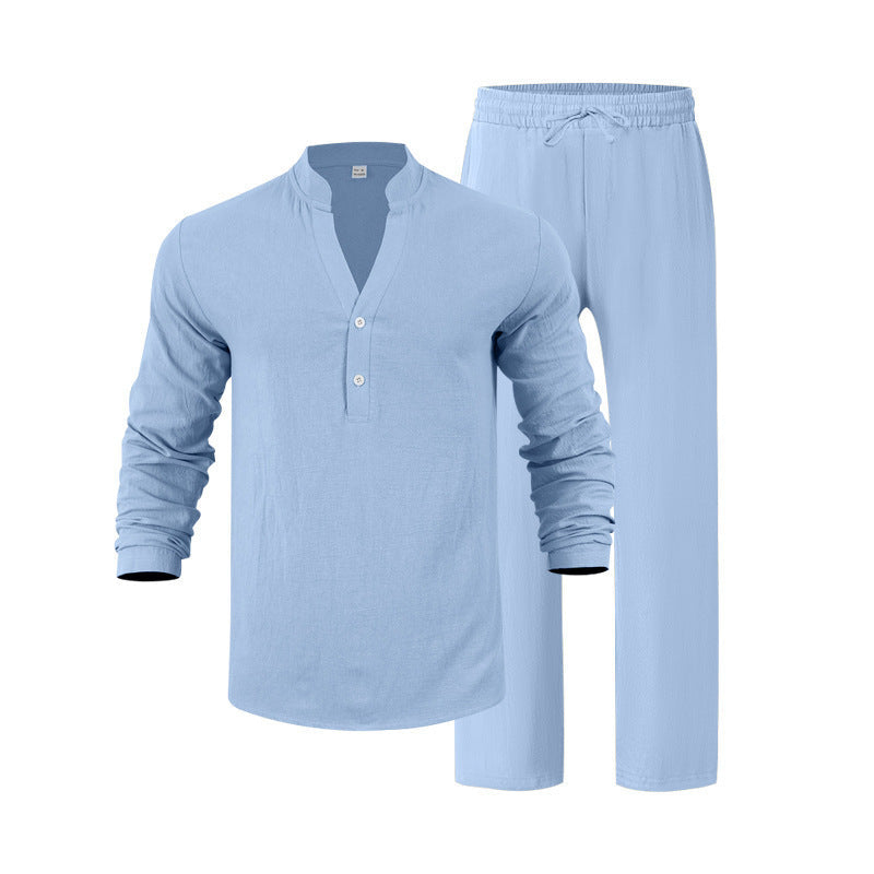 Men's casual long sleeve shirt and jogging suit Chic and Style