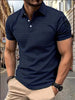 Modern man short-sleeved polo with structured design Chic and Style
