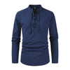 Casual long sleeve shirt for men with lace-up closure Lune London