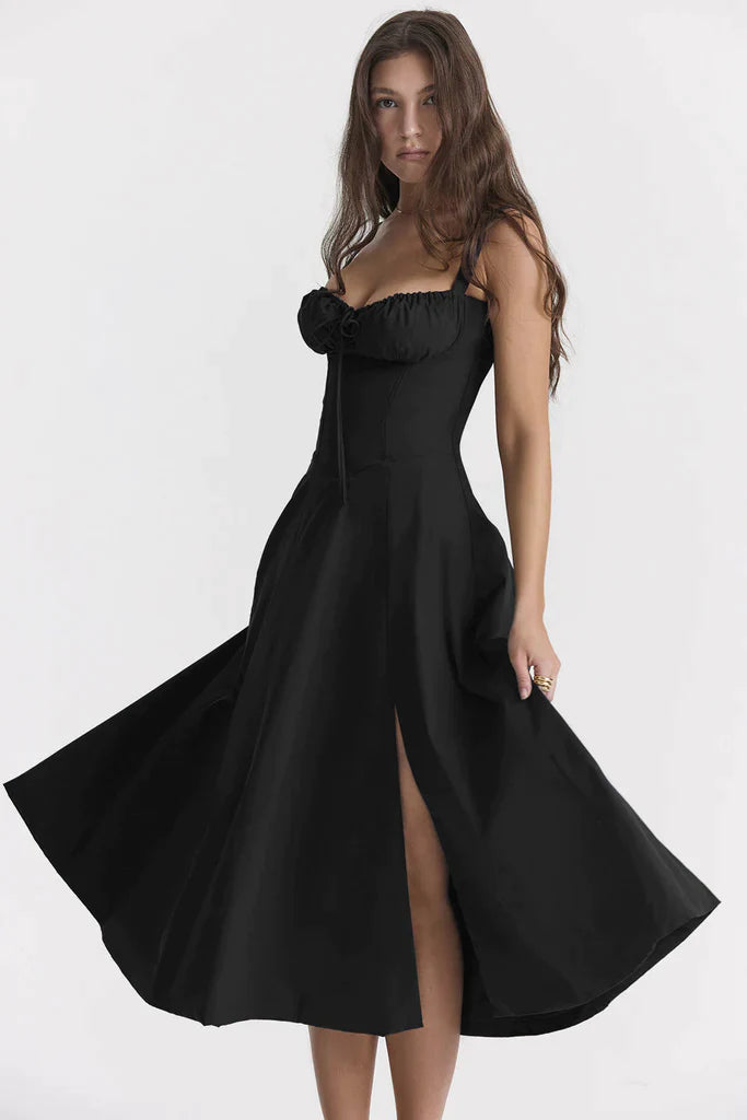 Floral Waist-Shaping Dress