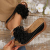 Lune London non-slip sandals decorated with flowers for women