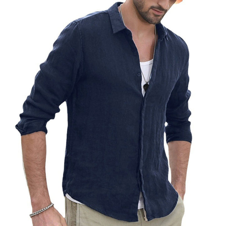 Linen shirt for men with classic collar and relaxed fit Lune London