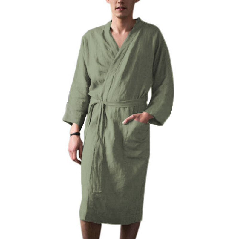 Linen swim dress for men with practical pockets and modern design Lune London