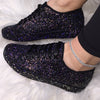 Ladies Sparkling Sneakers with Breathable Sole and Extra Comfort Lune London