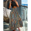 Lune London High Waist Bohemian Maxi Skirt for Women