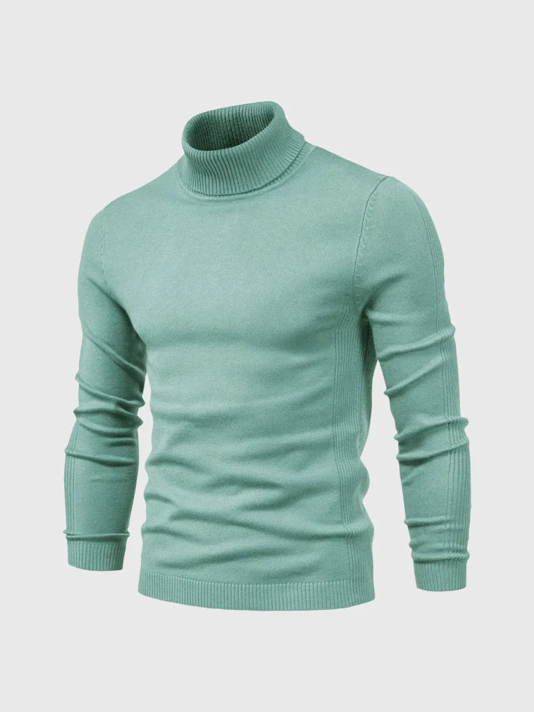 Men's Turtleneck Sweater – Washable and Versatile