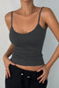 Ladies sports tank top with thin straps and fitted cut Lune London