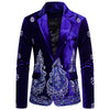 Elegant velvet jacket for men with opulent embroidery Chic and Style