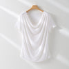 Women's Relaxed Fit Drape Top Chic und Stil