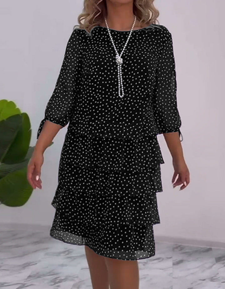 Robe chemise pour femme avec design à volants Chic & Stil