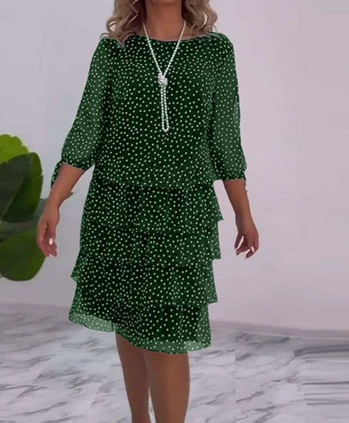 Robe chemise pour femme avec design à volants Chic & Stil