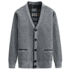 Men's elegant cardigan with V-neck and affectionate details Lune London