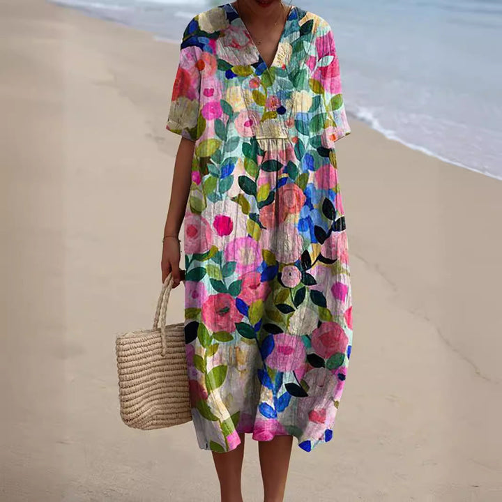 Lune London | Colorful Summer Dress with Flowers