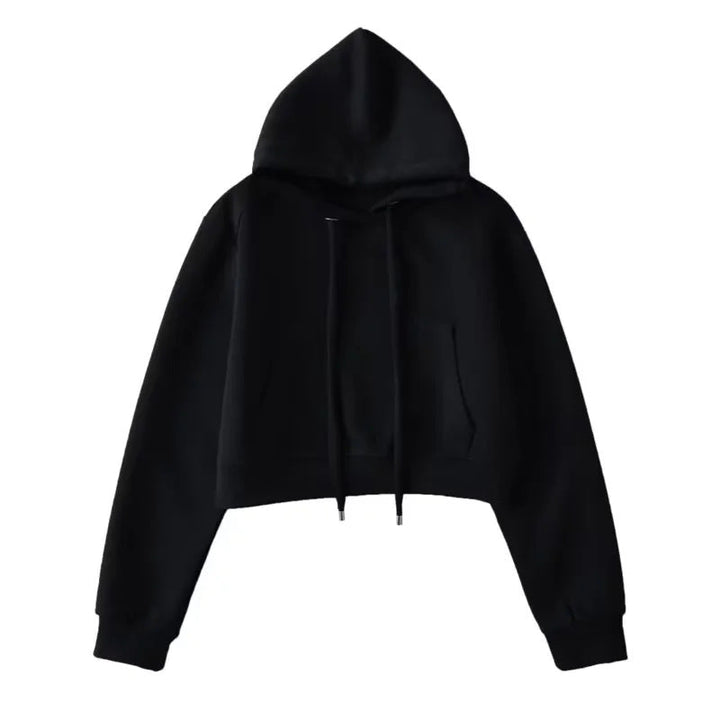 Cropped hoodie for women in sweatshirt material Lune London