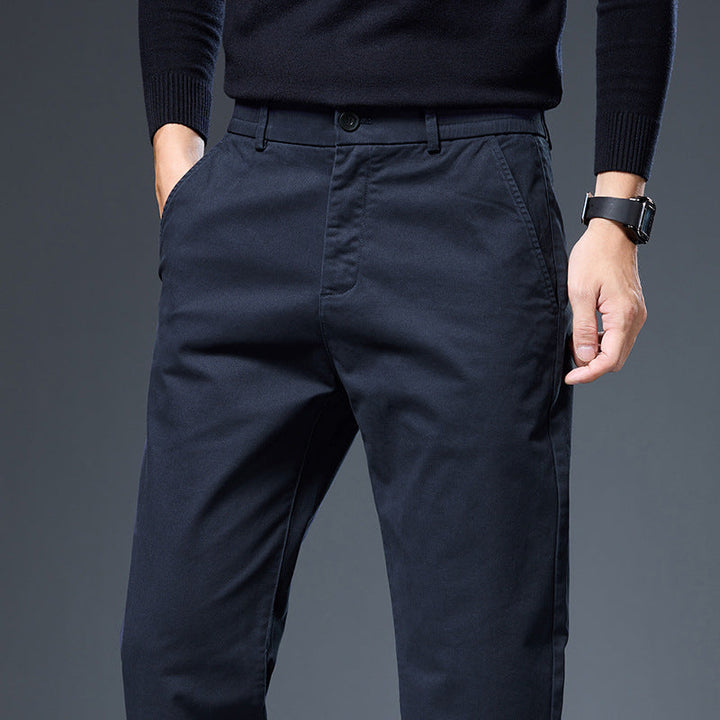 Comfortable chino pants for men with practical side pockets Lune London